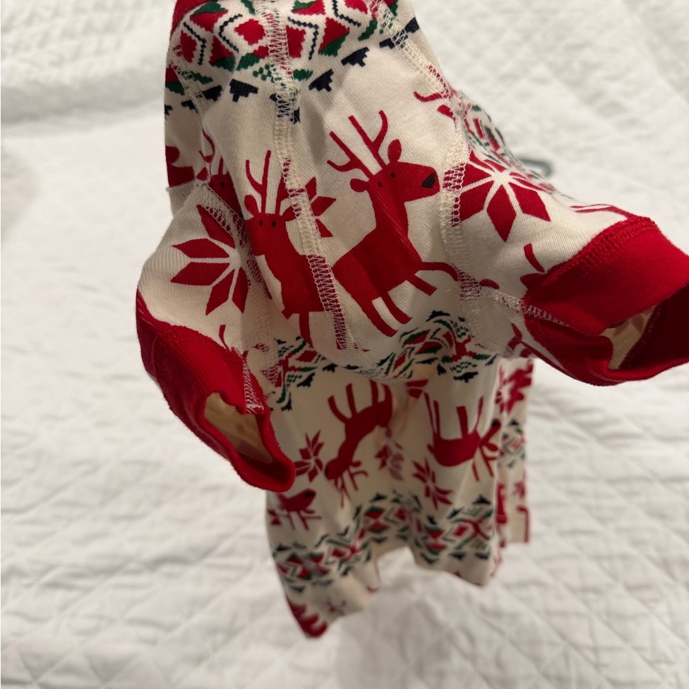 Hanna Andersson Red and Cream Dog Sweater - Picture 3 of 4